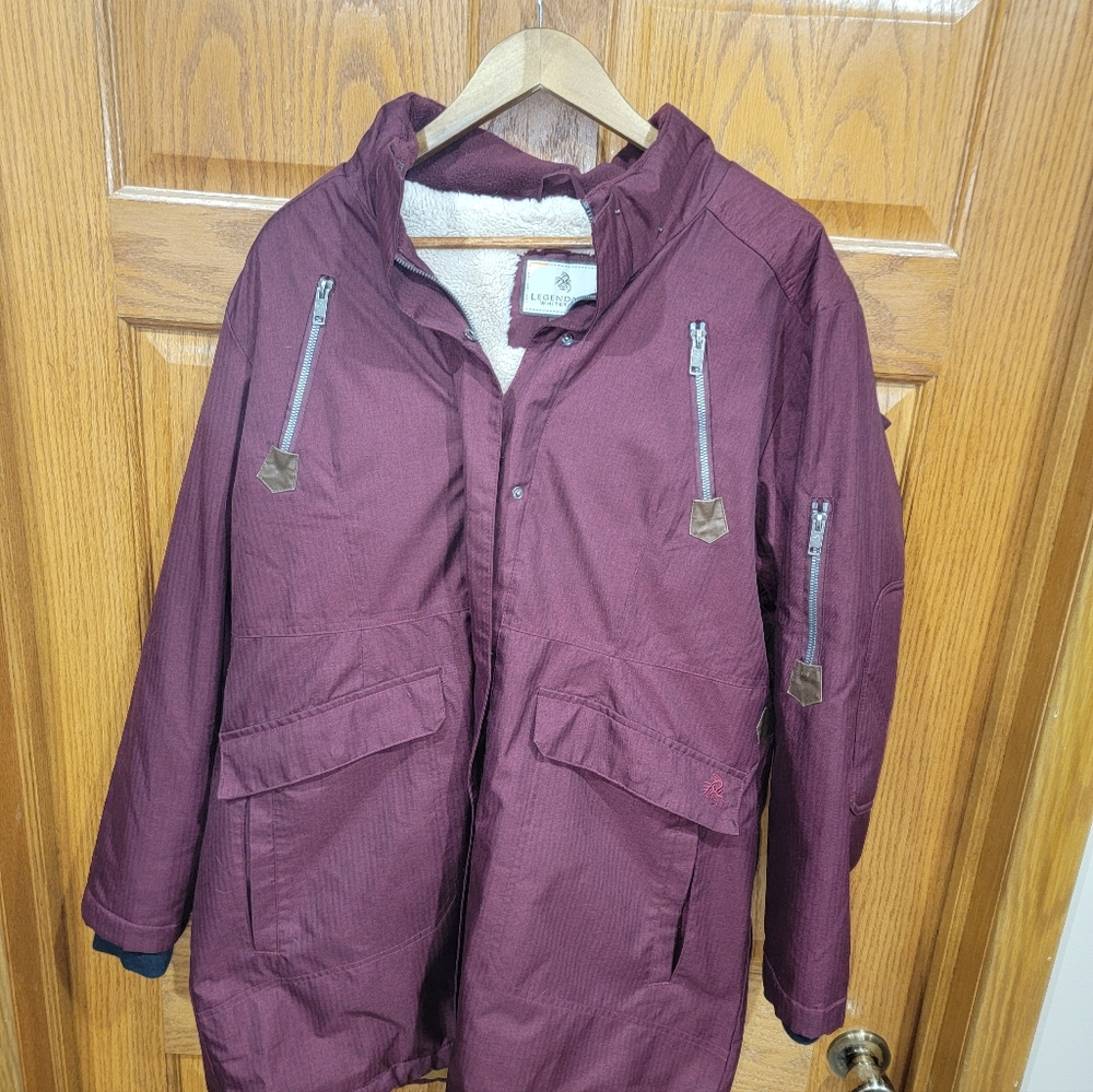 Womens Burgundy Winter Jacket